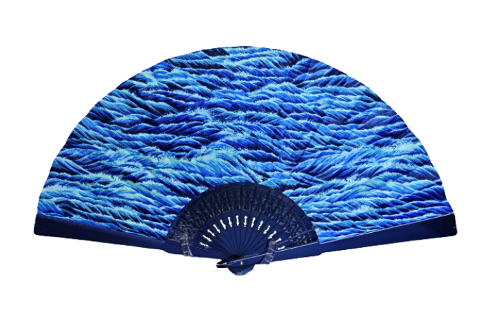 Ventaglio in Cotone Fantasia - Ocean