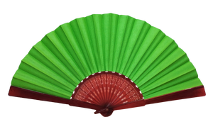 Ventaglio in Cotone Tinta Unita - Verde Lime