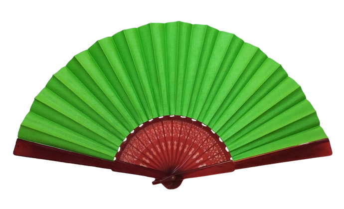 Ventaglio in Cotone Tinta Unita - Verde Lime