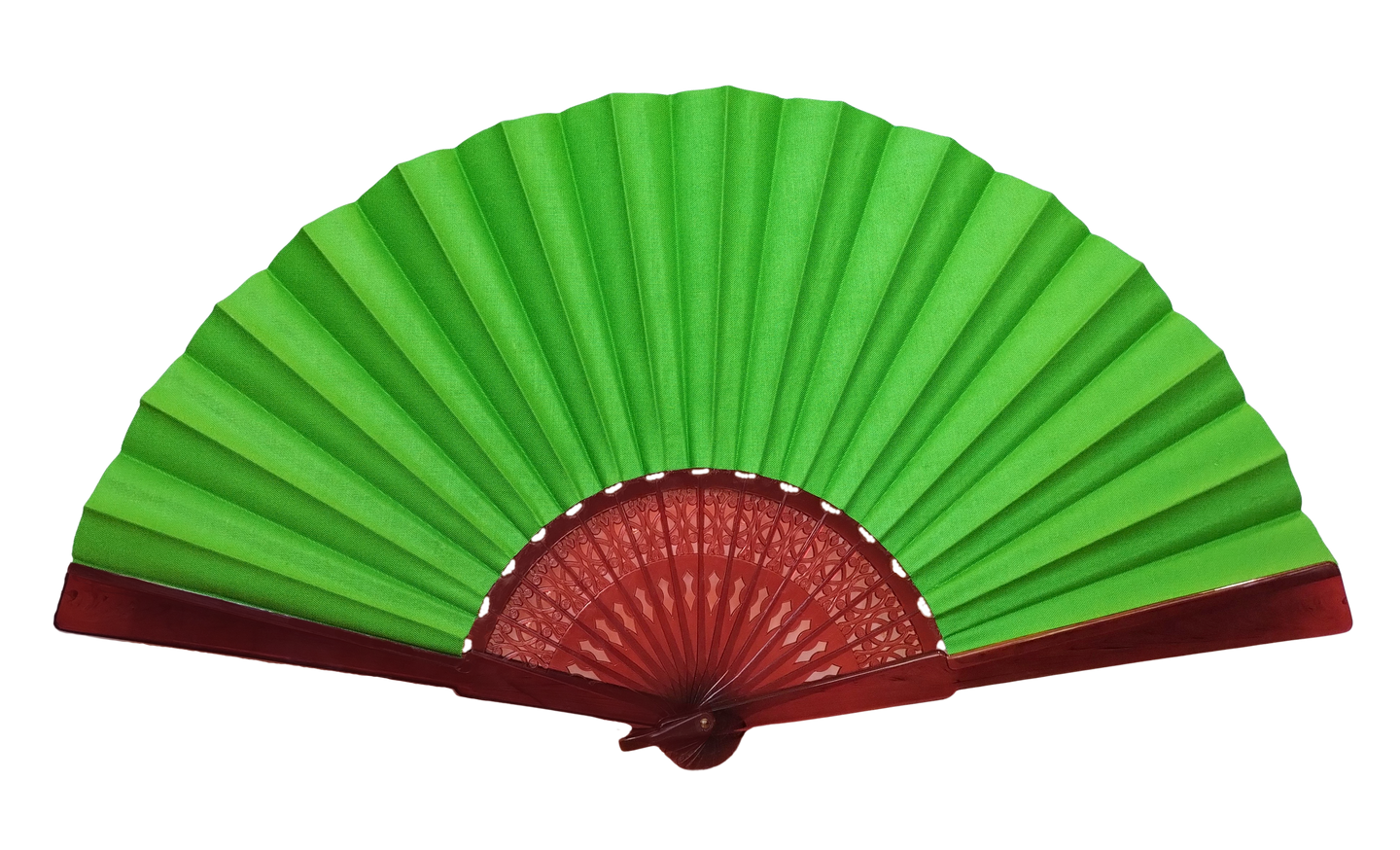 Ventaglio in Cotone Tinta Unita - Verde Lime