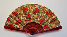 Load image into Gallery viewer, Patterned Cotton Fan - Christmas Basket