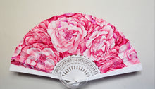 Load image into Gallery viewer, Patterned Cotton fan - La Vie en Rose