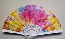 Load image into Gallery viewer, Patterned Cotton Fan - Rainbow
