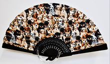 Load image into Gallery viewer, Patterned Cotton Fan - House of Dogs - Part  01