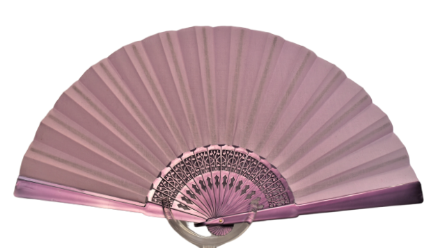 Solid Color Cotton Fan - Lilac