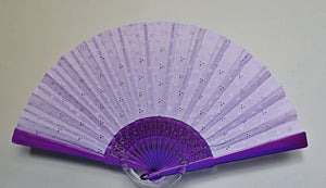Sangallo Lace Fan - Lilac