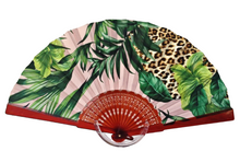 Load image into Gallery viewer, Pure Silk Haute Couture Fan - Tropical Vibes - Part 01
