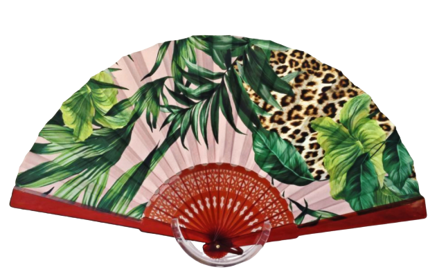 Pure Silk Haute Couture Fan - Tropical Vibes - Part 01