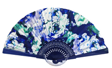 Load image into Gallery viewer, Pure Silk Haute Couture Fan - Blue Period