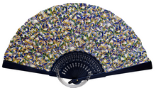 Load image into Gallery viewer, Patterned Cotton Fan - Butterflies Wood