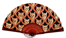 Load image into Gallery viewer, Patterned Cotton Fan - Cats&#39; Nest