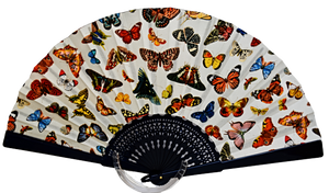 Patterned Cotton Fan - Butterflies