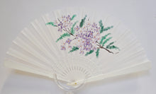 Load image into Gallery viewer, Pure Silk Fan - Hand Painted - Queen of Meadows