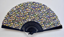 Load image into Gallery viewer, Patterned Cotton Fan - Butterflies Wood