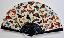 Load image into Gallery viewer, Patterned Cotton Fan - Butterflies